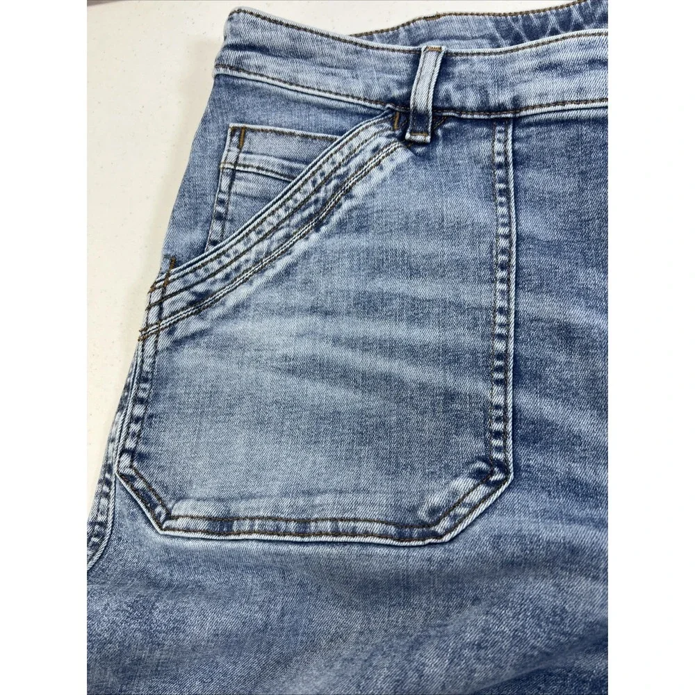 J. Jill Denim Women's‎ High-Rise Straight Leg Ankle Classic Blue Denim Size 20